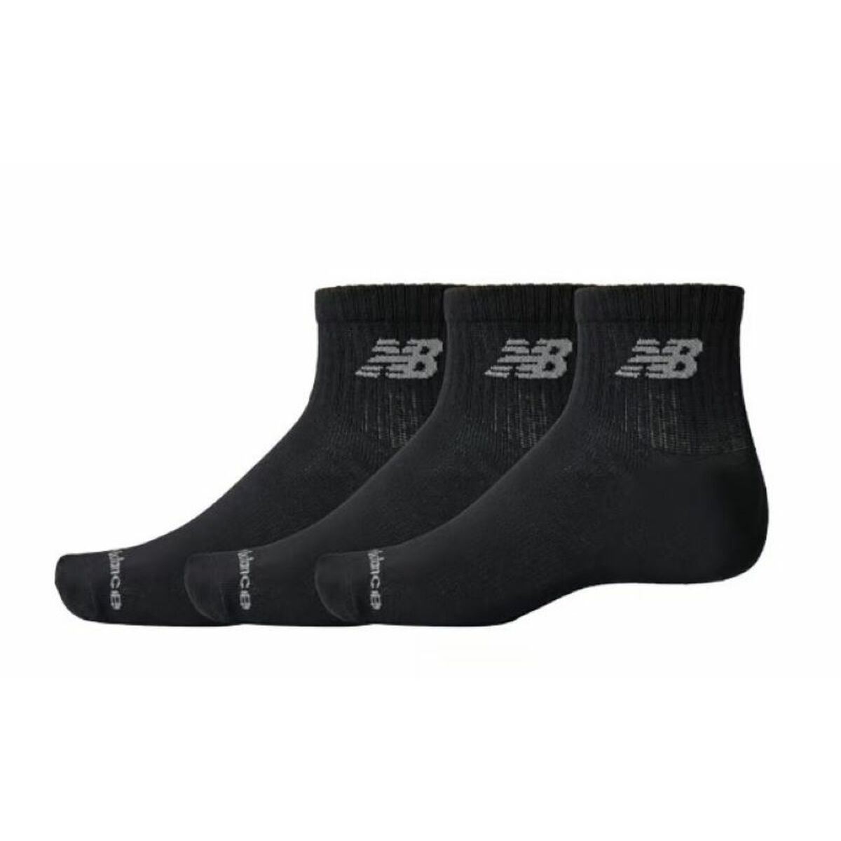 Chaussettes de Sport New Balance PERF ANKLE LAS51413 Noir 3 paires
