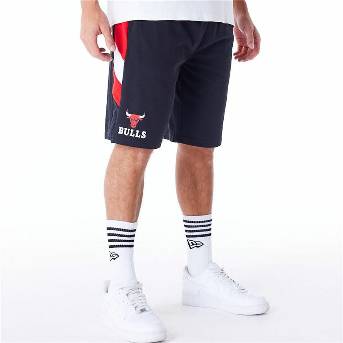 Short de Sport New Era NBA Chicago Bulls Noir