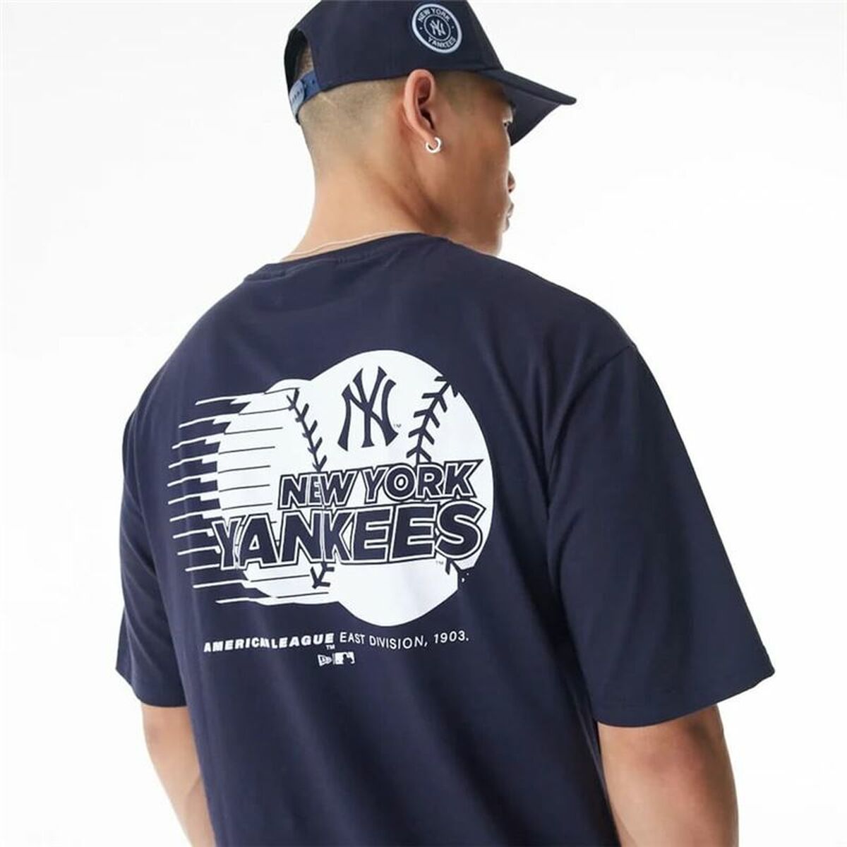 Heren-T-Shirt met Korte Mouwen New Era BASEBALL GRPHIC OS New York Yankees