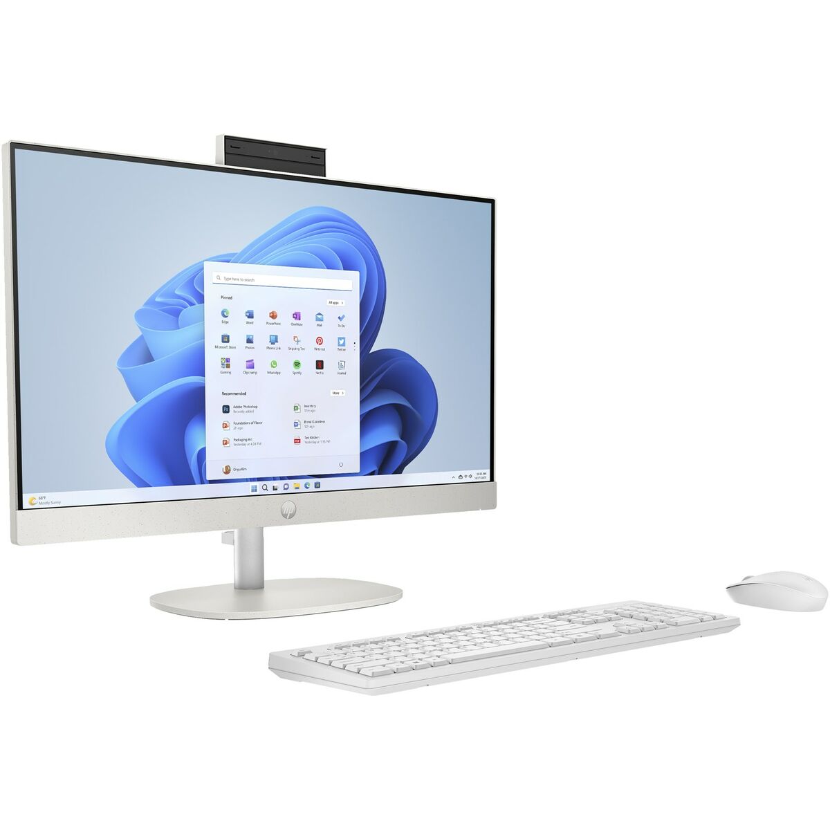 Afbeeldingen van All in One HP 9U2J8EA 23,8" AMD Ryzen 5 7520U 16 GB RAM 512 GB SSD