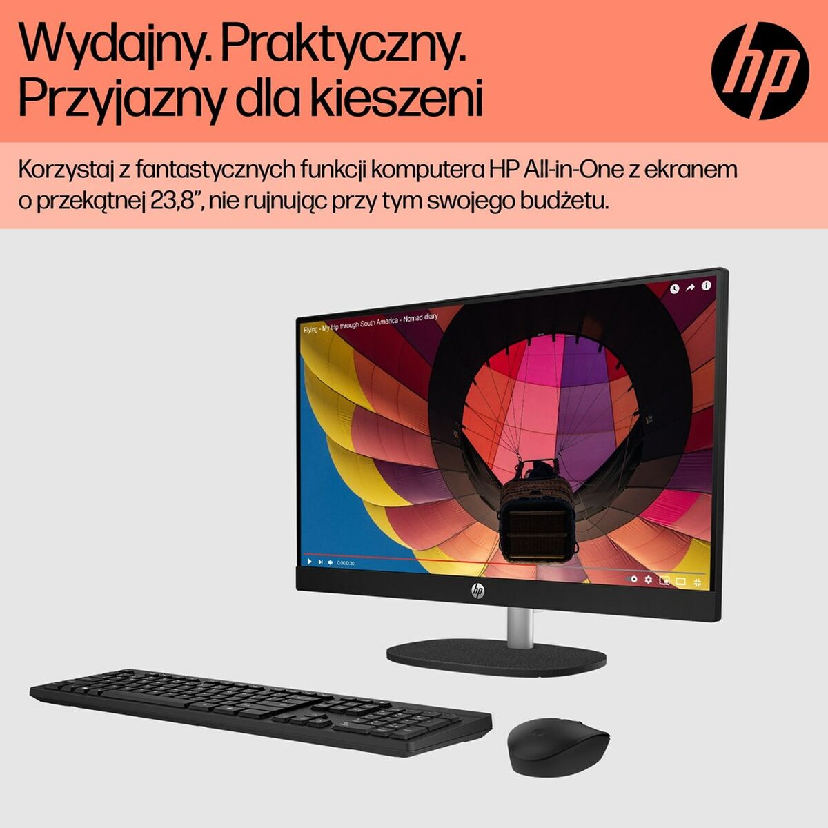 Afbeeldingen van All in One HP 9U2J8EA 23,8" AMD Ryzen 5 7520U 16 GB RAM 512 GB SSD