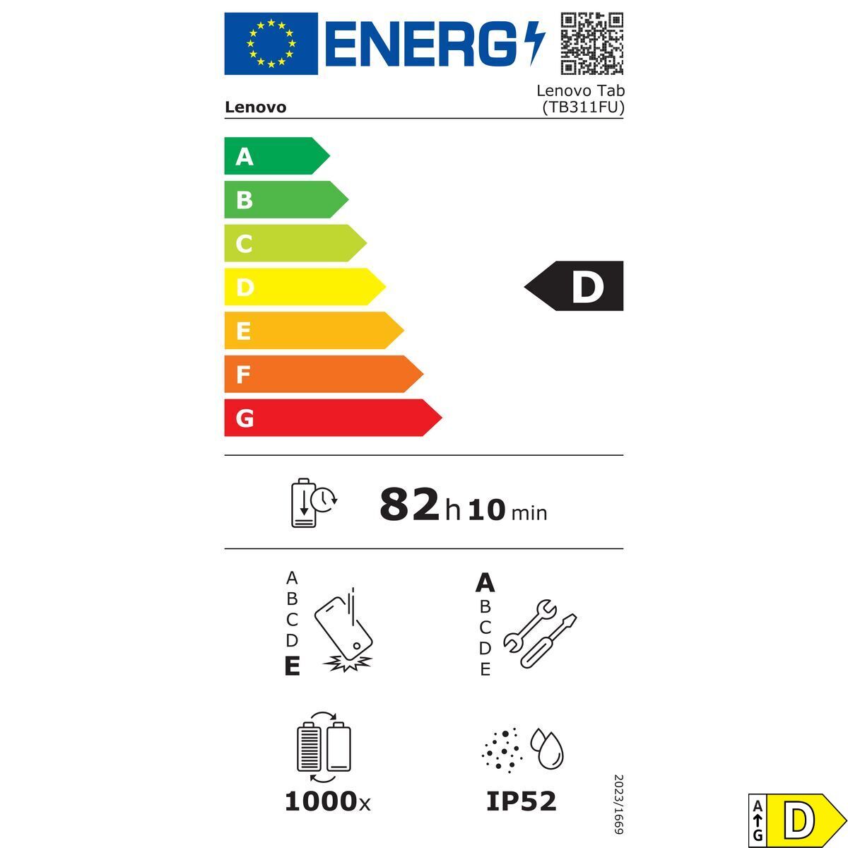 Image de Tablet Lenovo TAB 4/128 10,1" MediaTek Helio G85 4 GB RAM 128 GB Grey