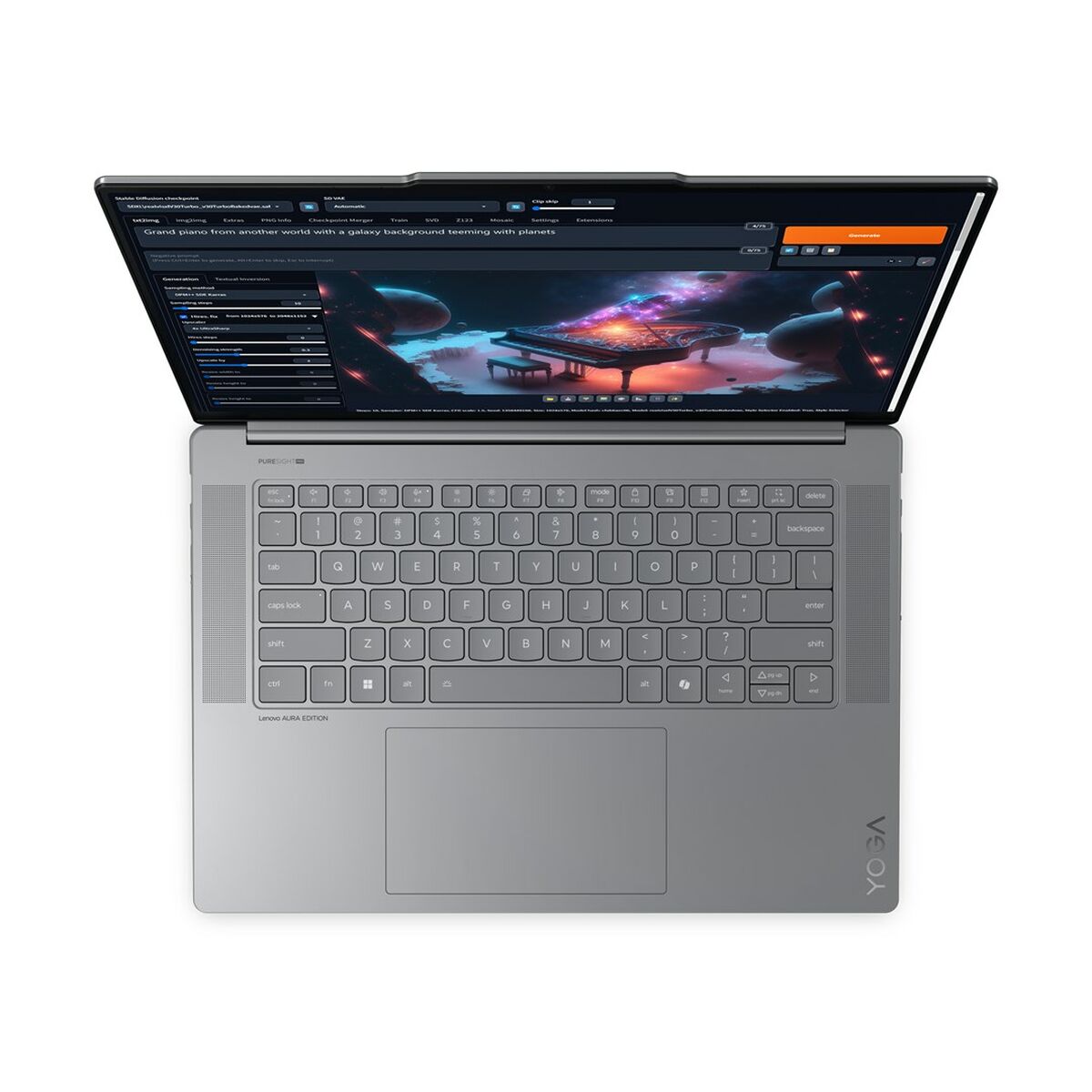 Afbeeldingen van Laptop Lenovo 83HM002SPB 15,3" intel core ultra 7 256V 16 GB RAM 512 GB SSD
