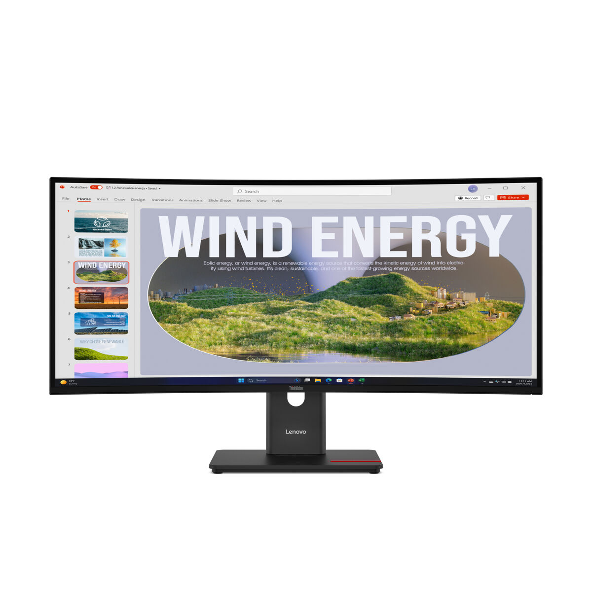 Picture of Monitor Lenovo 64AEGAT1EU 34" Wide Quad HD