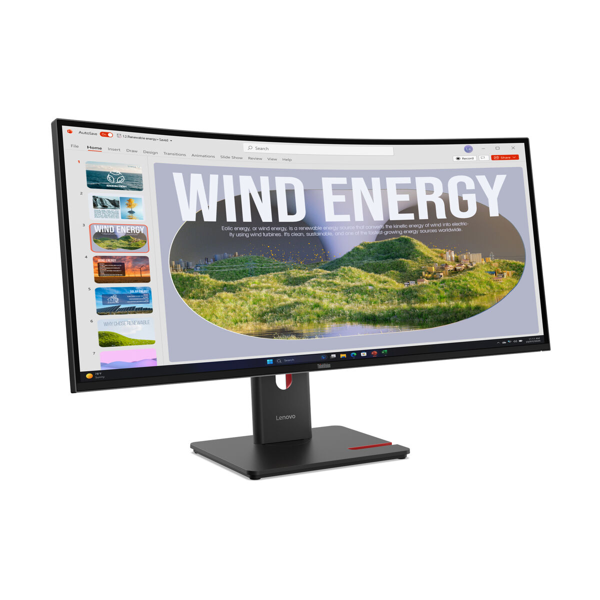 Picture of Monitor Lenovo 64AEGAT1EU 34" Wide Quad HD