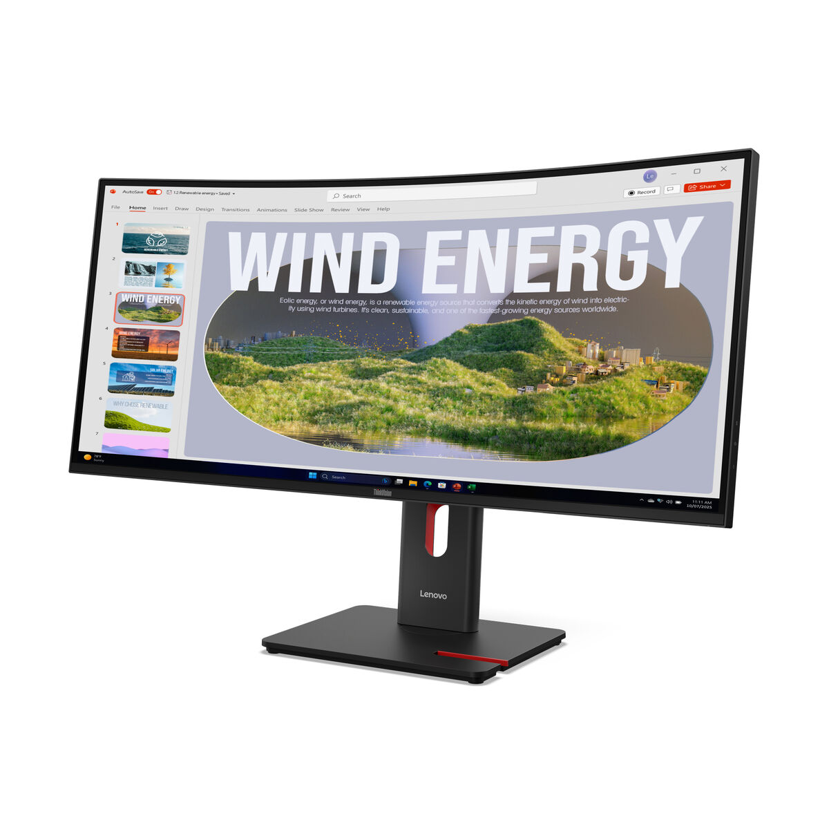 Image de Monitor Lenovo 64AEGAT1EU 34" Wide Quad HD