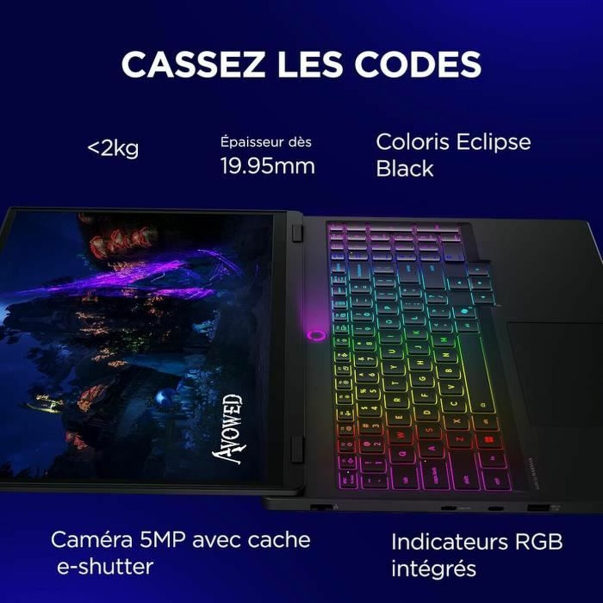 Image de Ordinateur Portable Lenovo Legion 5 15IRX10 AZERTY 15,6" Intel Core i7-1360P 32 GB RAM 512 GB geforce rtx 5060