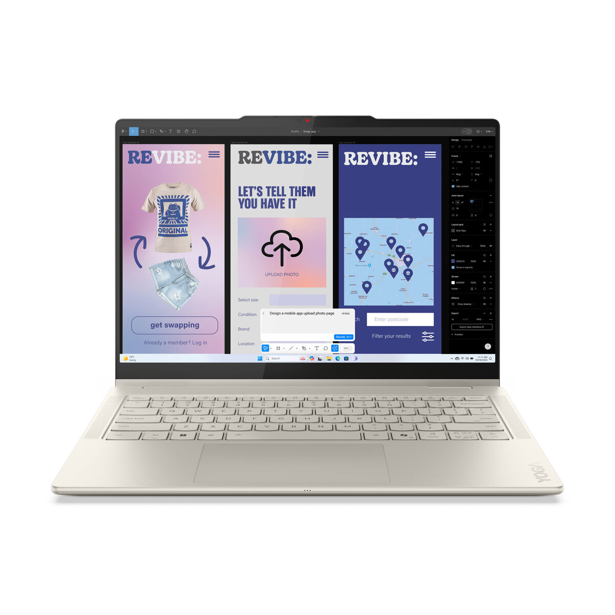 Afbeeldingen van Laptop Lenovo 83JQ0031SP 14" Intel Core Ultra 7 258V 1 TB SSD Spanish Qwerty