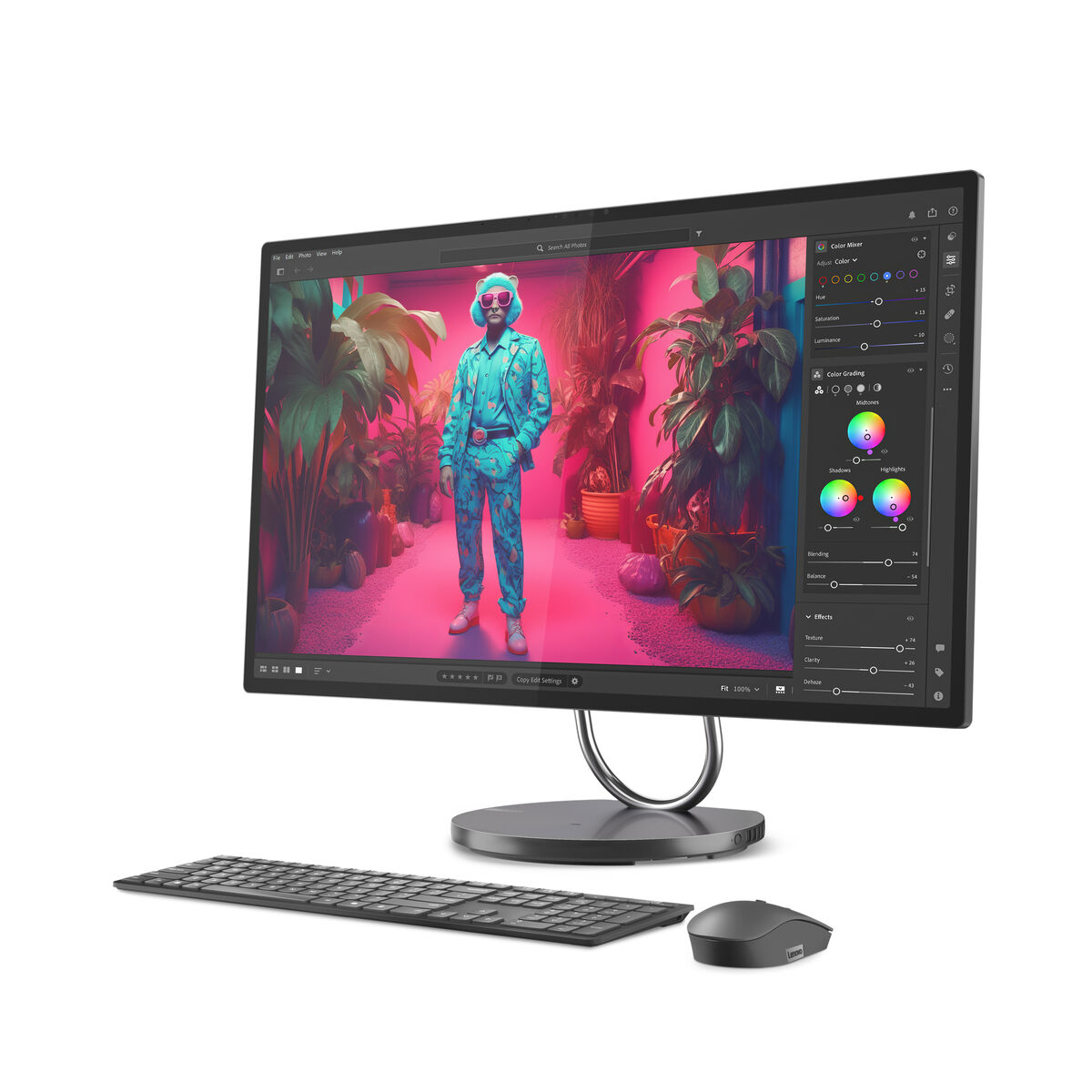Afbeeldingen van All in One Lenovo F0HX000KSP Nvidia Geforce RTX 4050 31,5" Intel Core Ultra 7 258V 1 TB SSD Spanish Qwerty