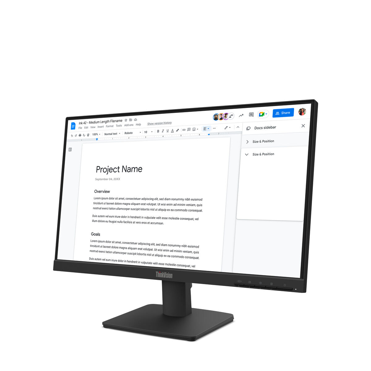 Bild von Monitor Lenovo 64CBKAT6EU Full HD 21,5"