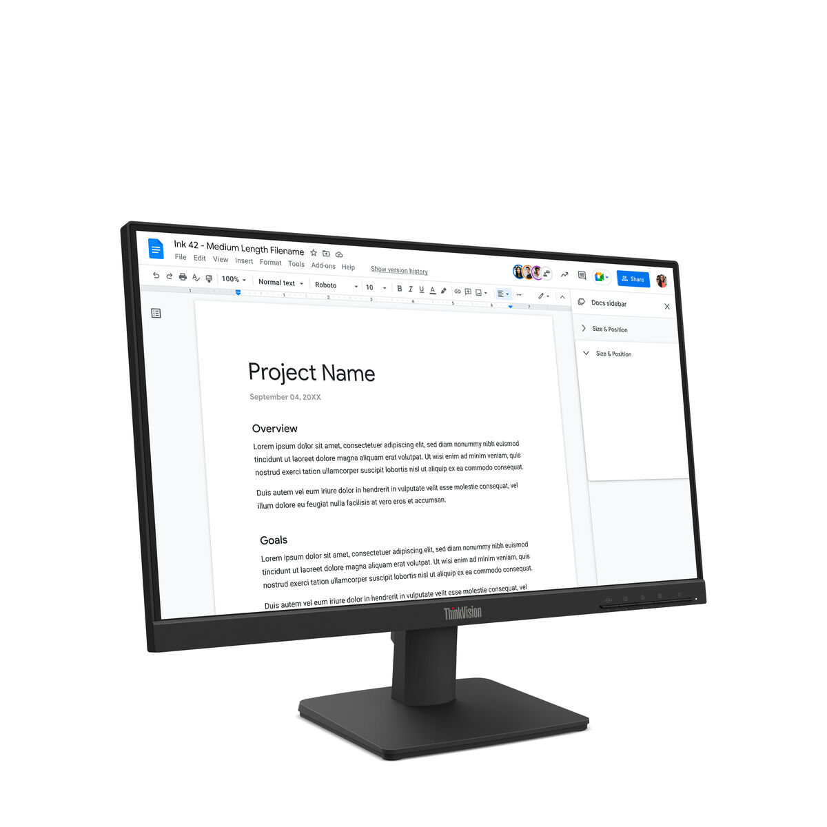 Bild von Monitor Lenovo 64CBKAT6EU Full HD 21,5"