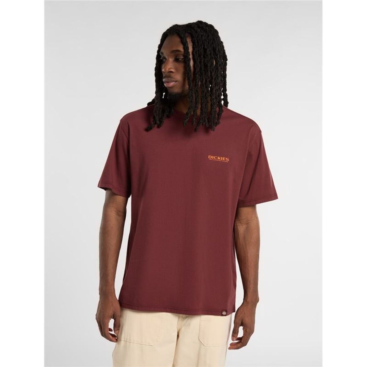 Heren-T-Shirt met Korte Mouwen Dickies Burns Bruin