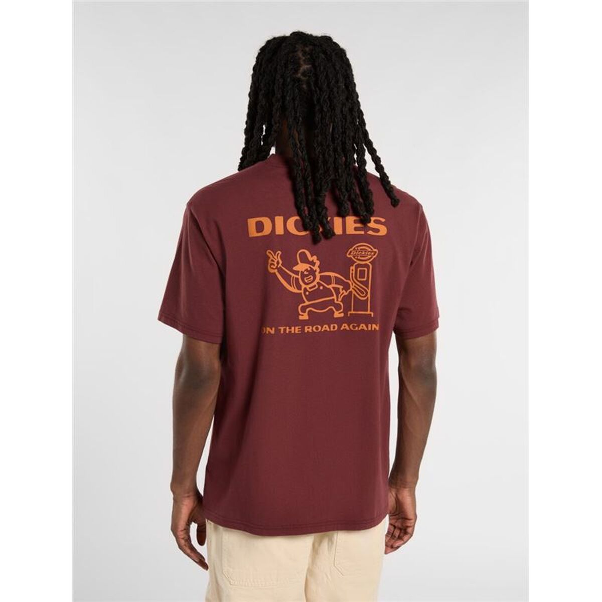 Heren-T-Shirt met Korte Mouwen Dickies Burns Bruin