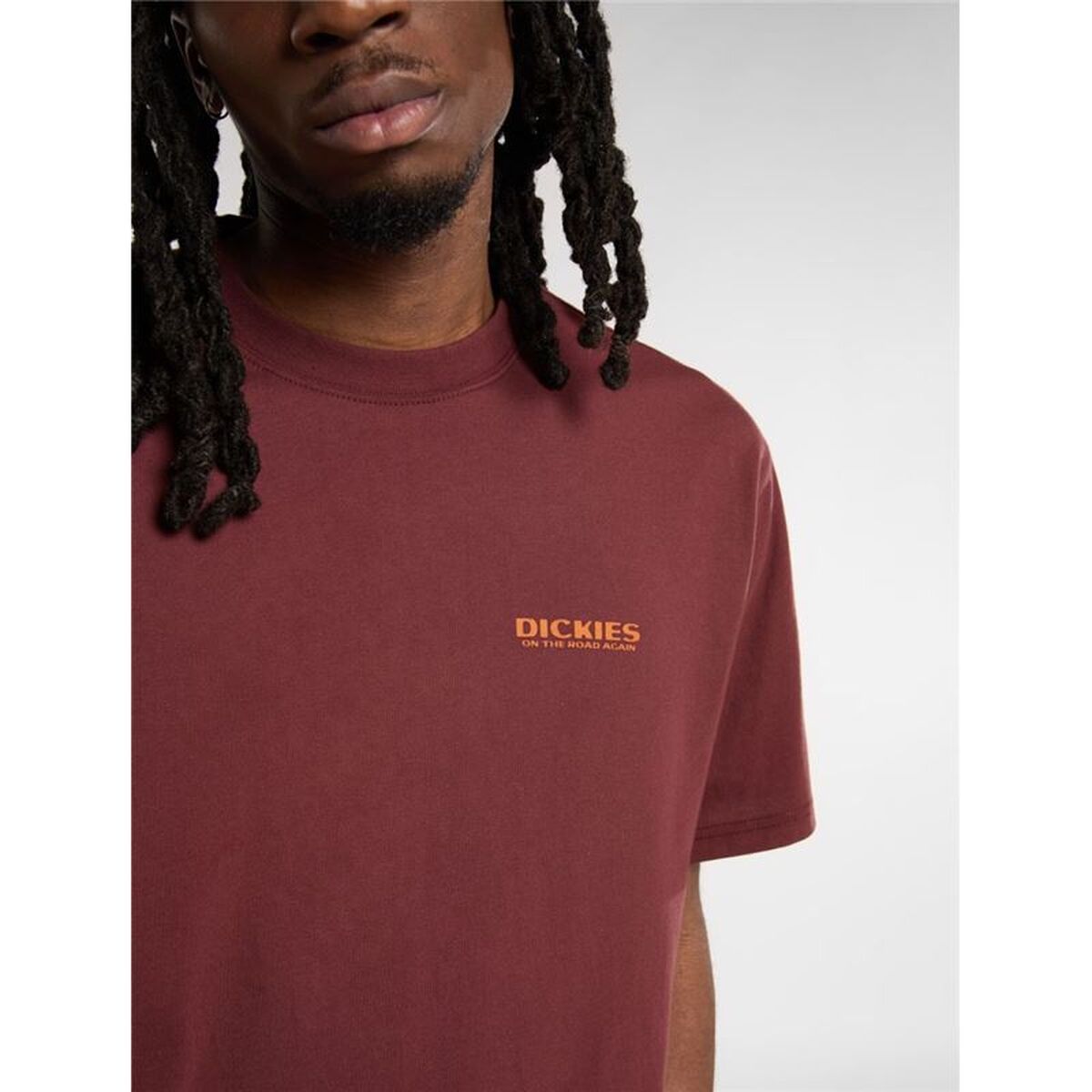 Heren-T-Shirt met Korte Mouwen Dickies Burns Bruin