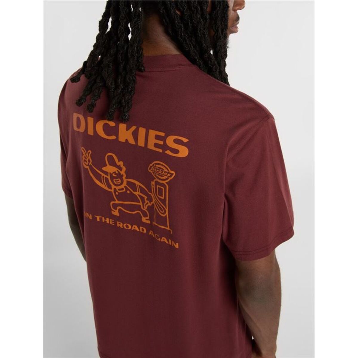 Heren-T-Shirt met Korte Mouwen Dickies Burns Bruin