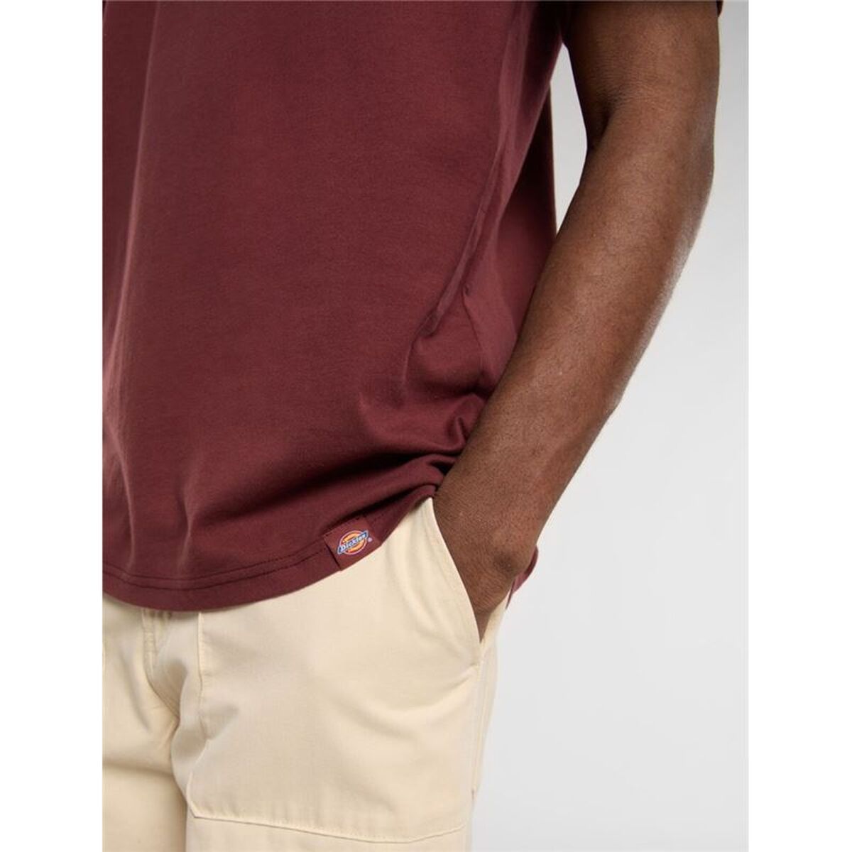 Heren-T-Shirt met Korte Mouwen Dickies Burns Bruin