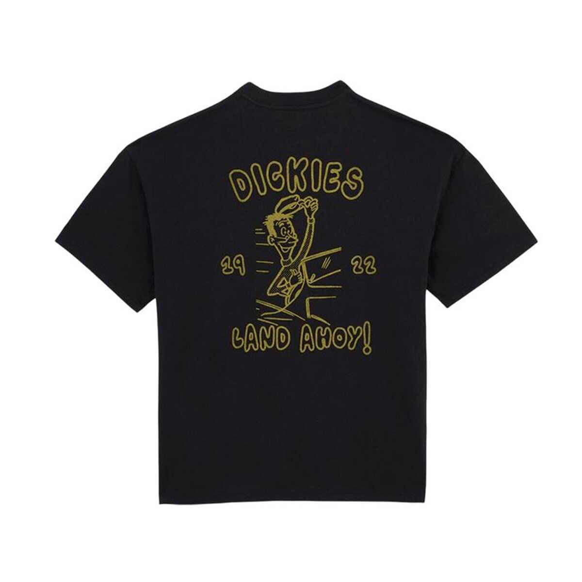 Heren-T-Shirt met Korte Mouwen Dickies Decartuville Ss Zwart