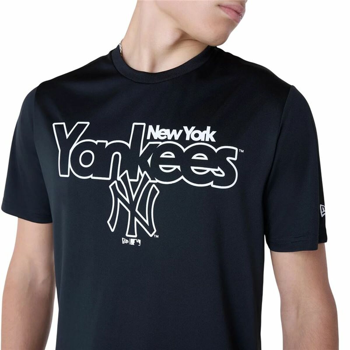 Basketbal T-shirt New Era New York Yankees MLB Zwart