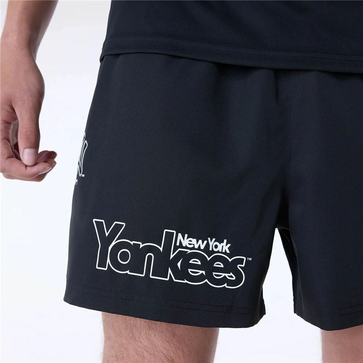 Basketbalbroek voor heren New Era New York Yankees MLB Zwart