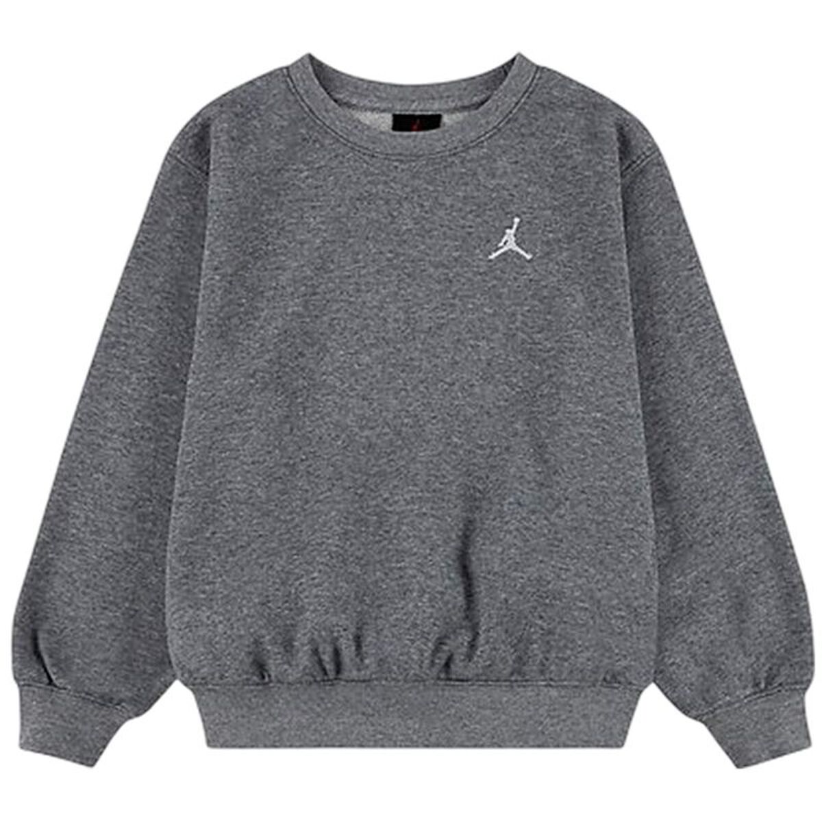 Sweatshirt zonder Capuchon voor Meisjes Jordan Mj Brkln Ft Crew Donker grijs