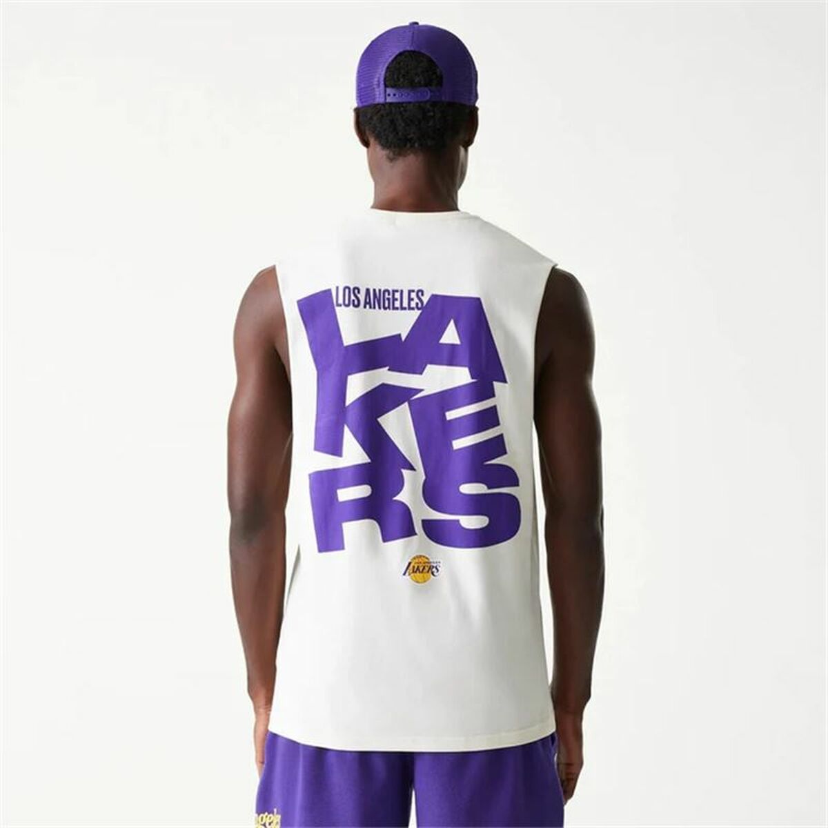 Image secondaire de t-shirt de basket New Era LA Lakers Blanc