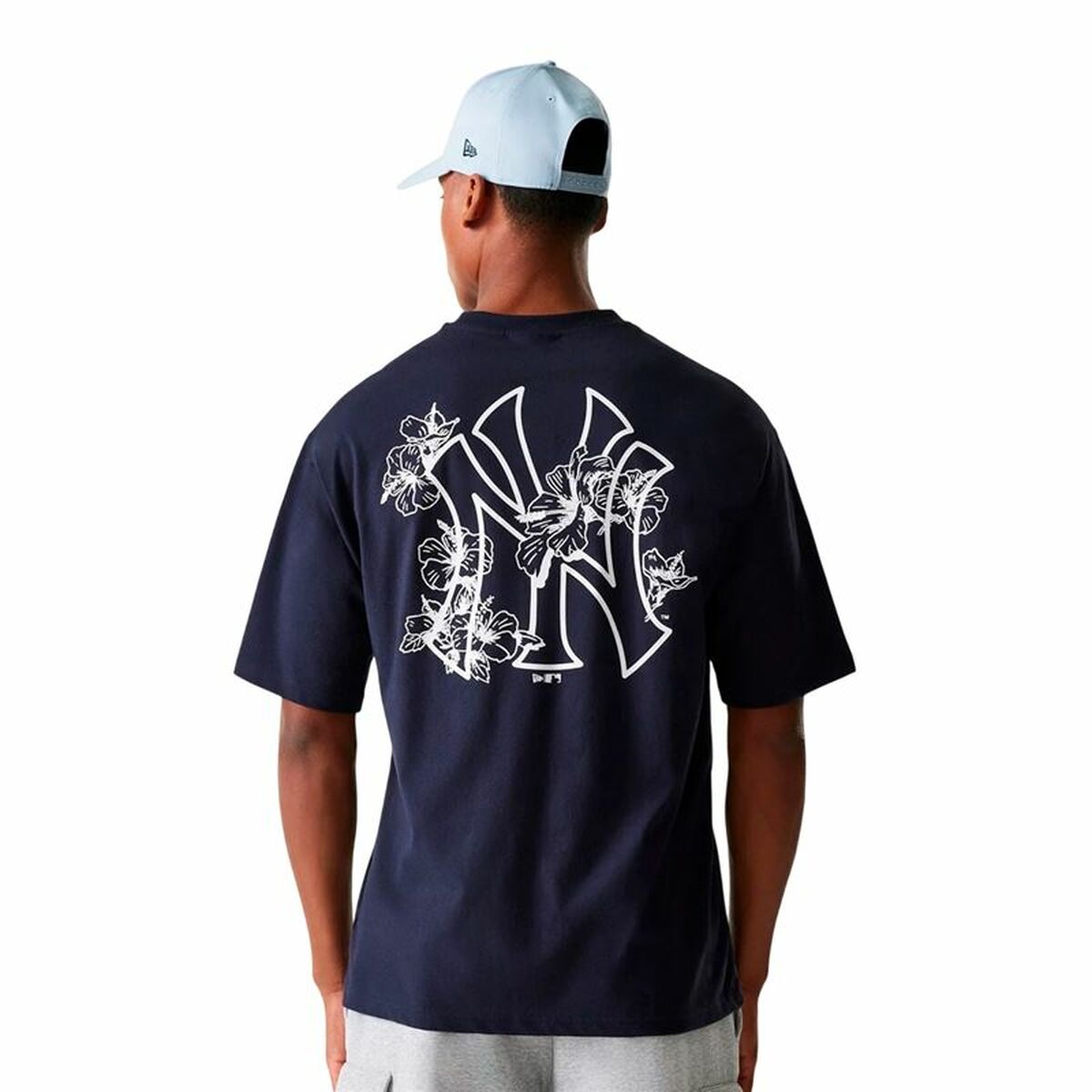 Image secondaire de T-shirt à manches courtes homme New Era New Era Mlb Floral Grphc Os Neyyan Blue marine
