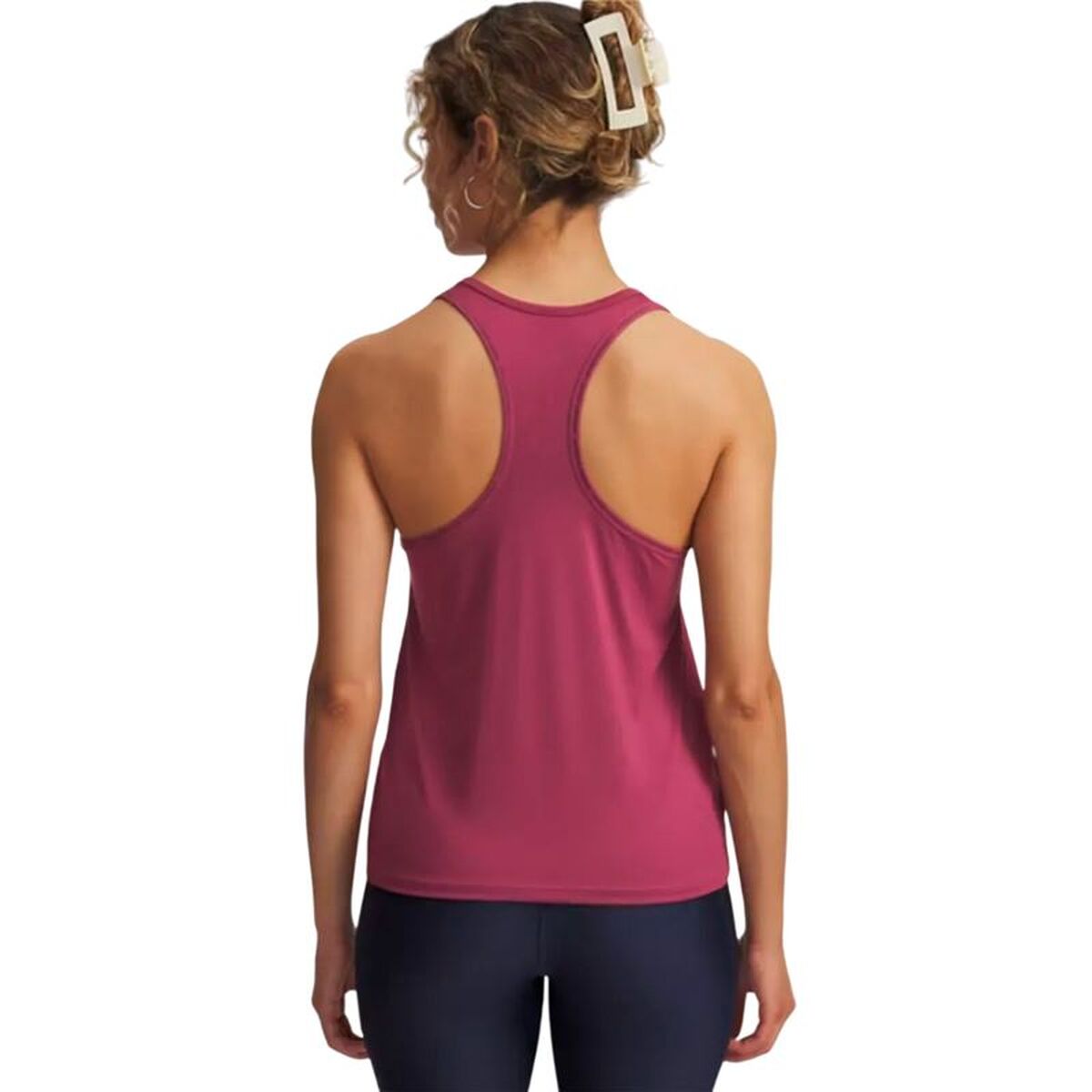 Dames Mouwloos T-shirt Under Armour Tech Knockout Scharlakenrood Fitness