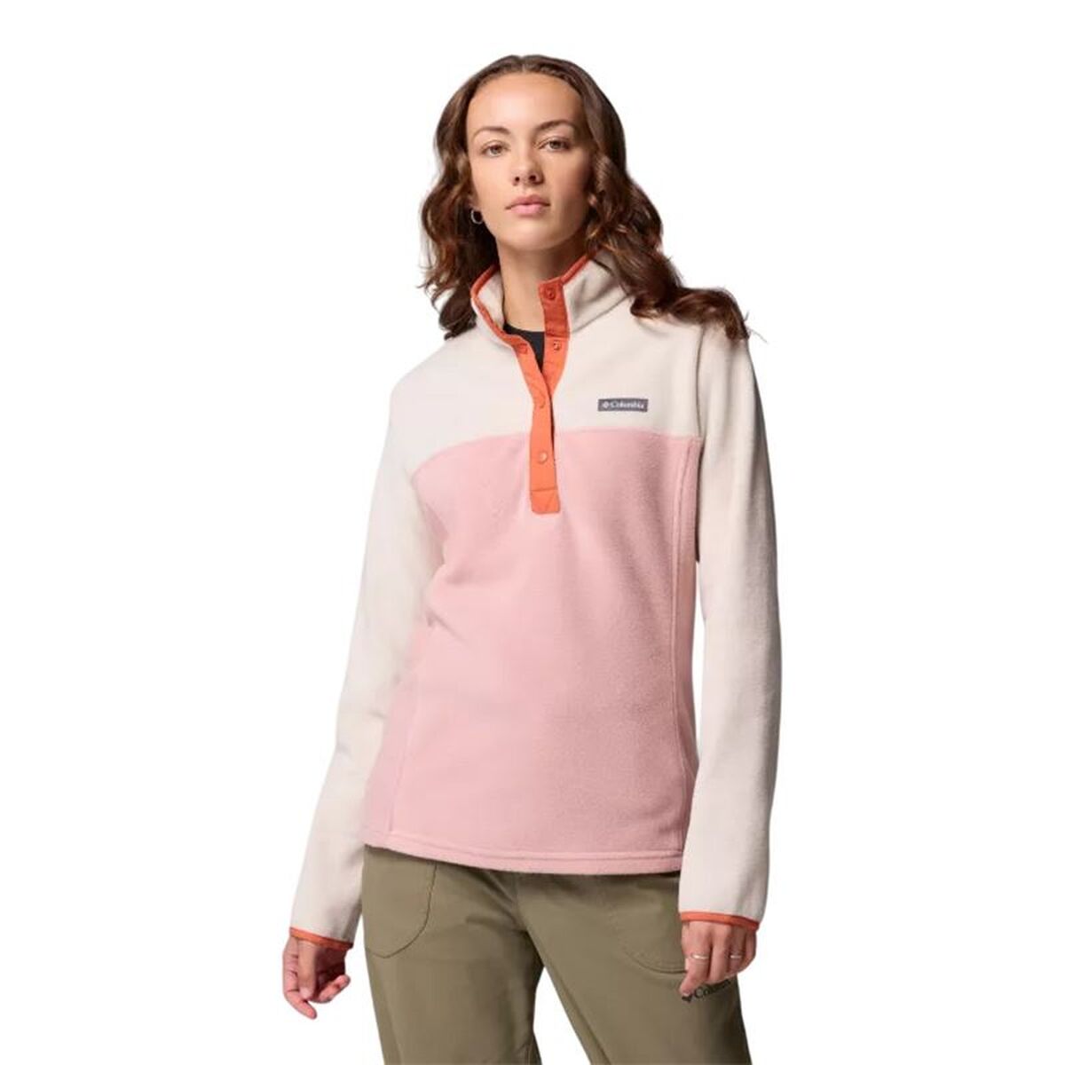 Fleece voering Columbia Benton Springs™ 1/2 Snap Zalm Vrouw