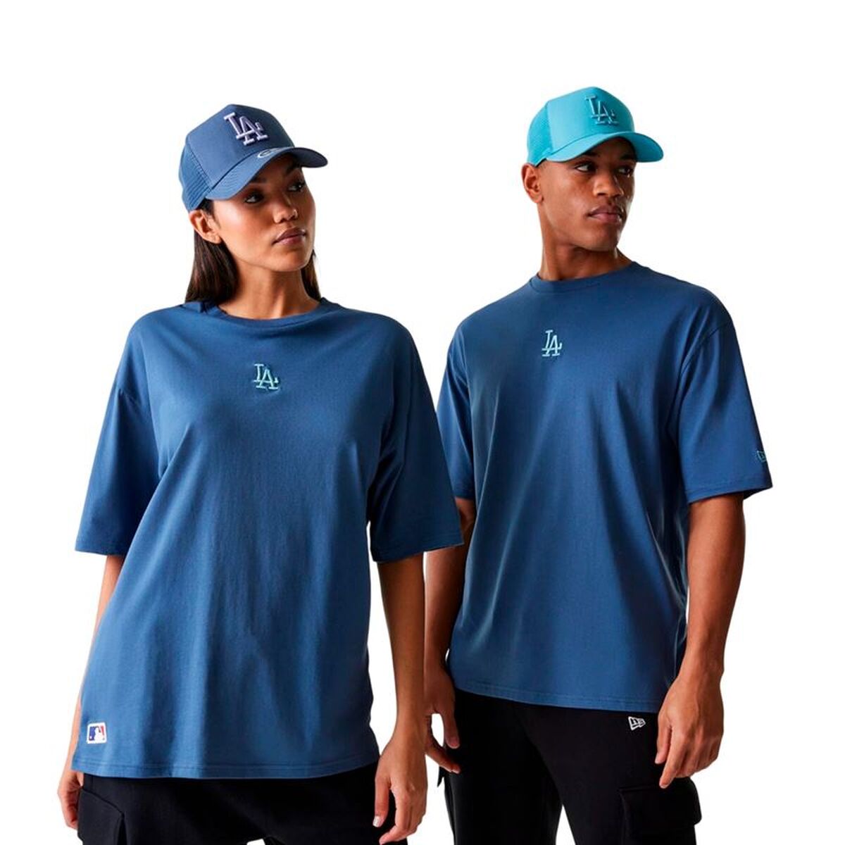 Mens Short Sleeve T-Shirt New Era 60684267 Blue