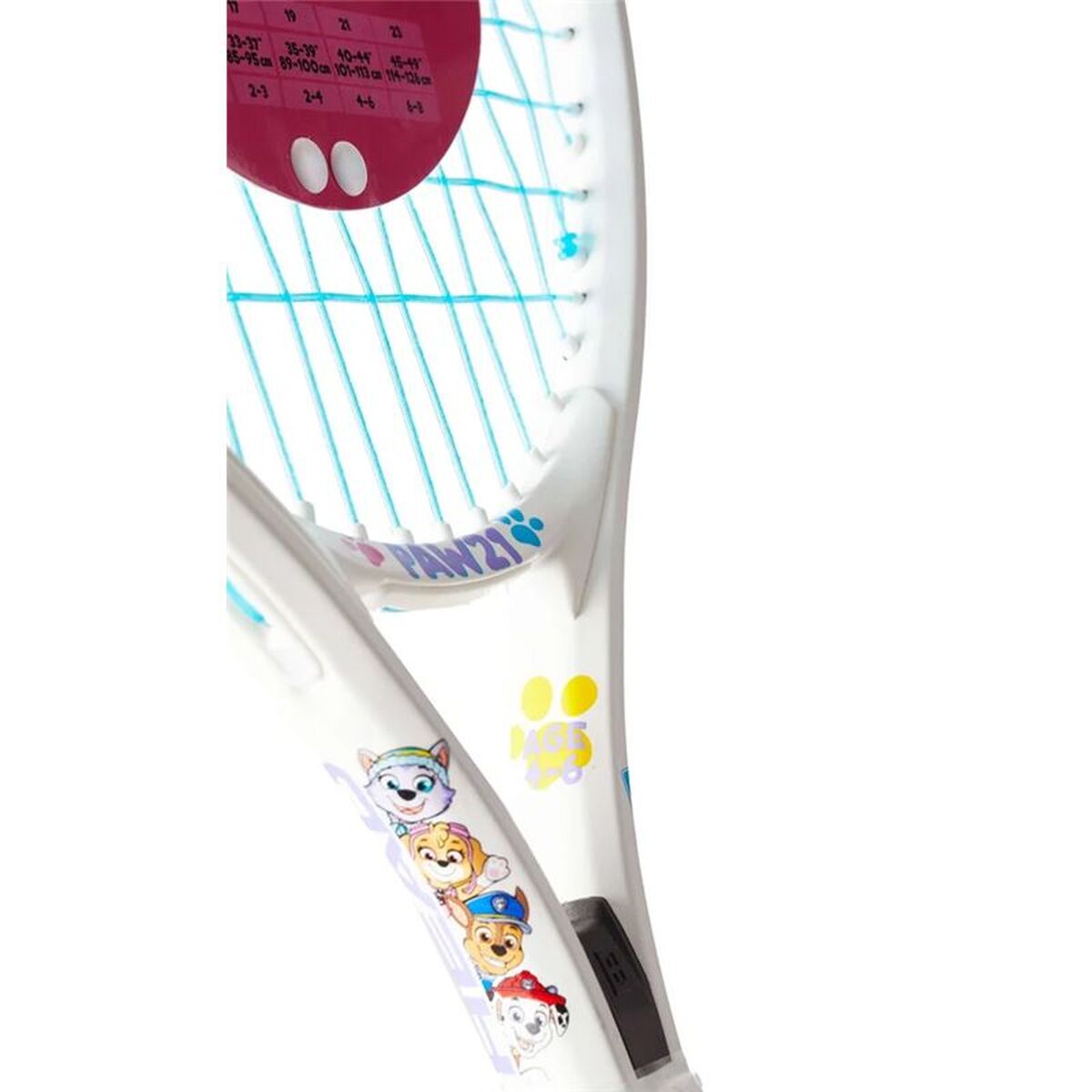 Tennis Racquet Head Paw 21 White