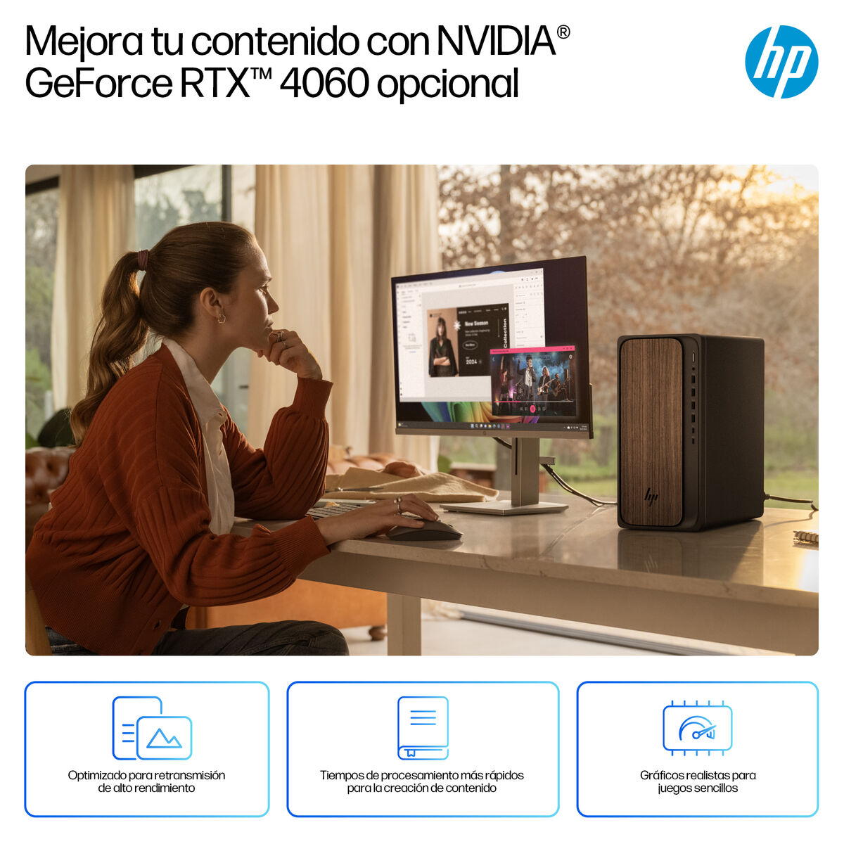 Afbeeldingen van Desktop PC HP M03-0012NS U5-225 16 GB RAM 1 TB SSD