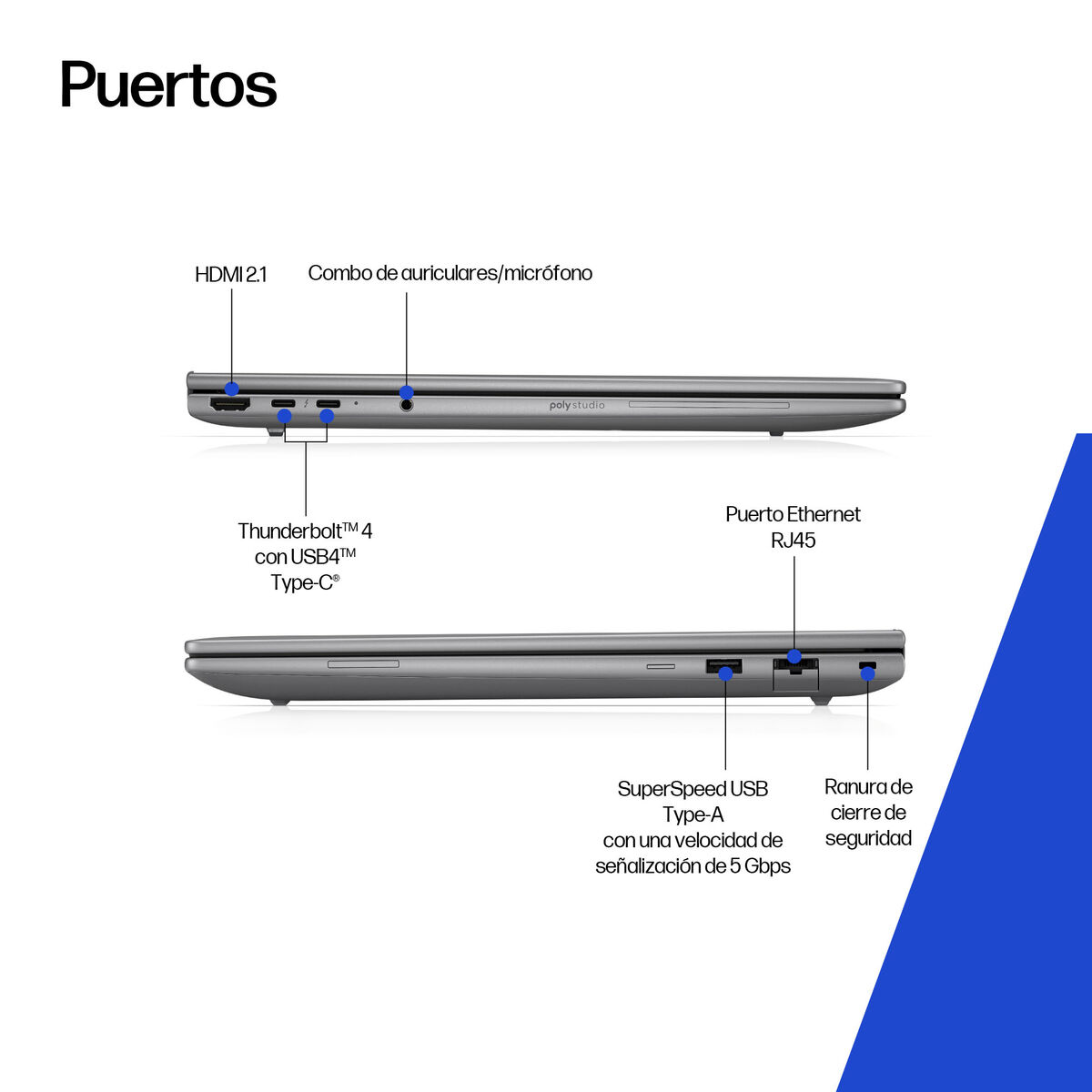 Bild von Laptop HP ZBOOK 8 G1I 16 U9-285H 16" 8 GB RAM 1 TB SSD