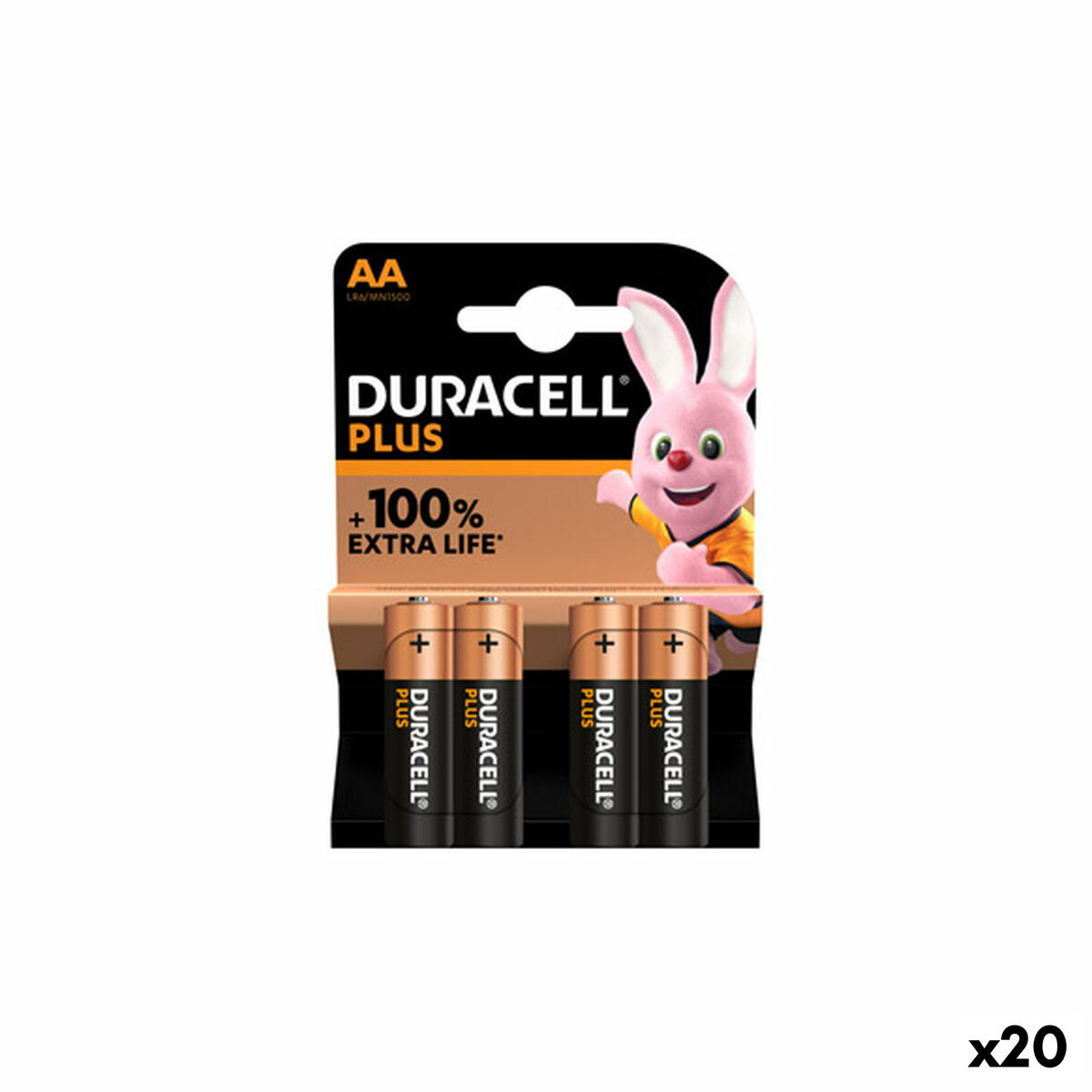 Batterier DURACELL AA LR06 (20 enheder)