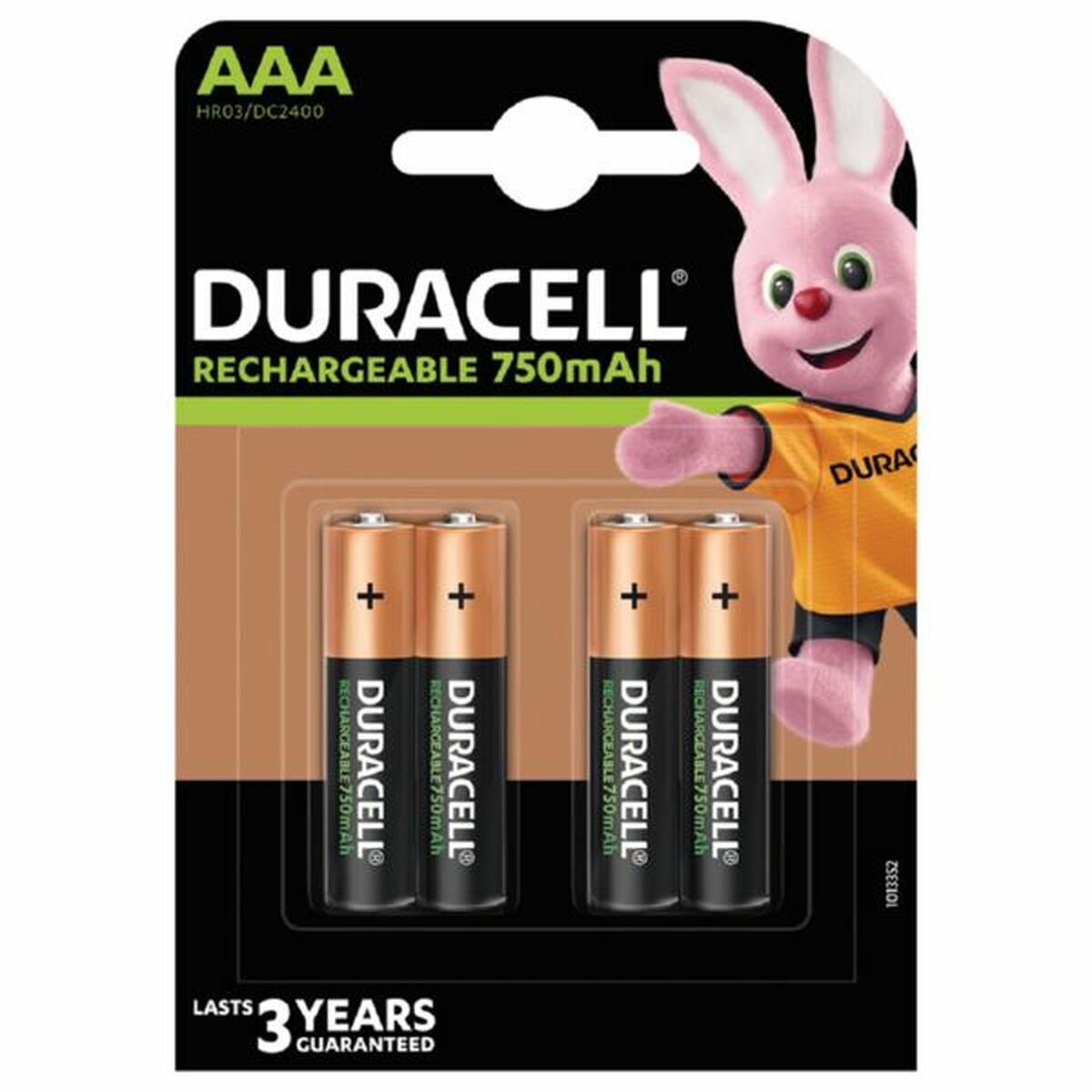 Genopladelige batterier DURACELL AAA LR3     4UD (10 enheder)