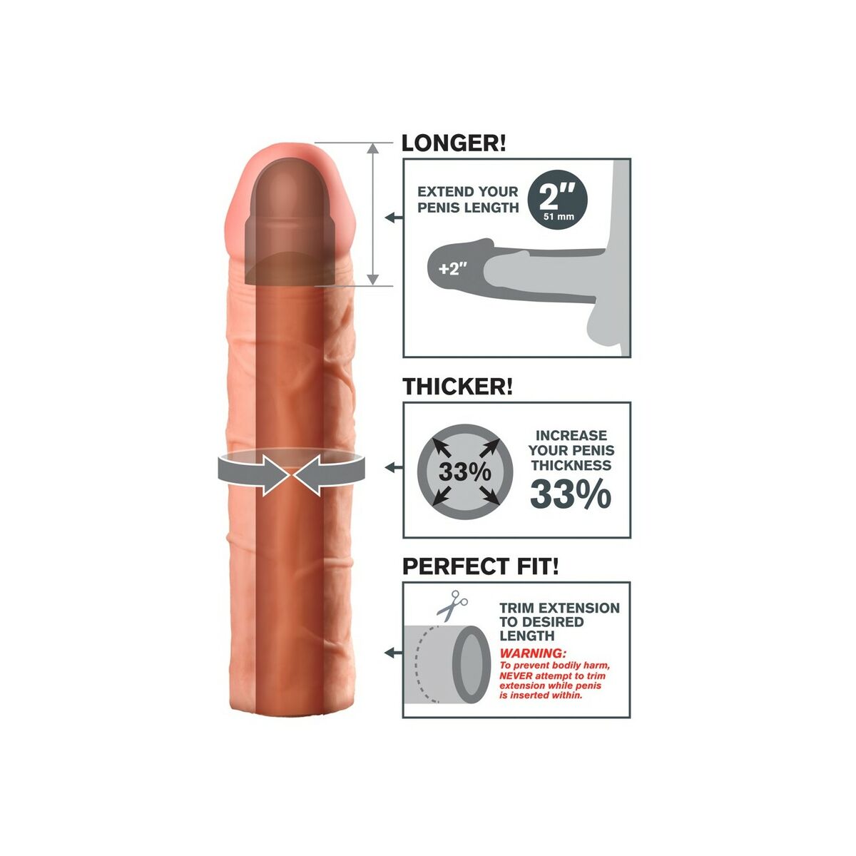 Penis cover Pipedream Perfect 2 Natural