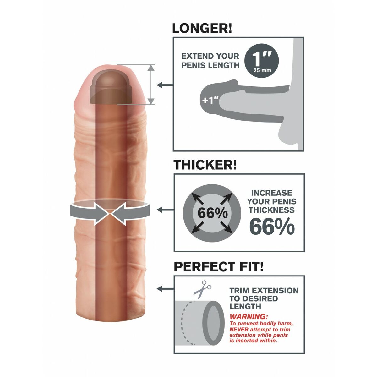 Penis cover Pipedream Mega 1 Natural