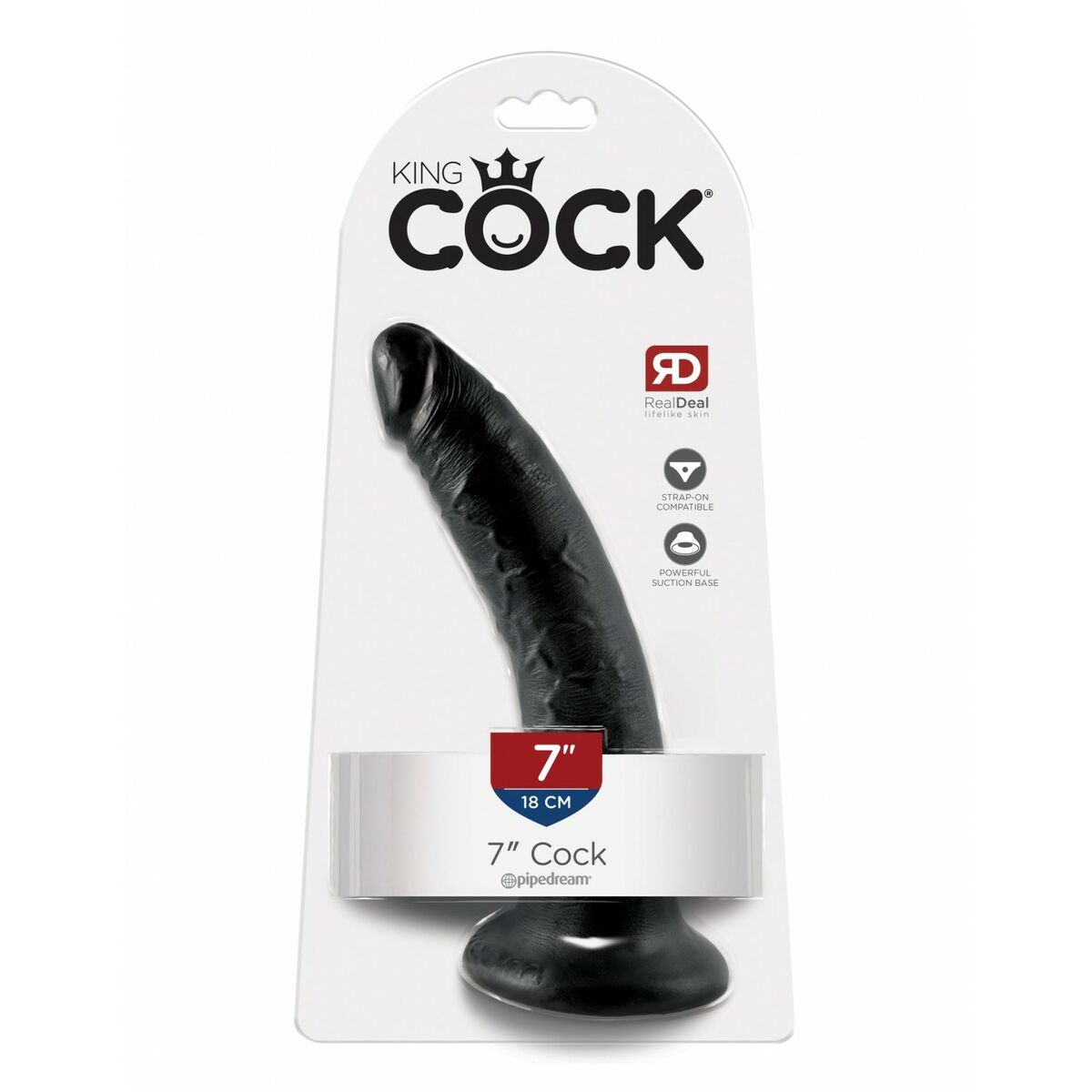 Realistic Dildo King Cock 12506 Black