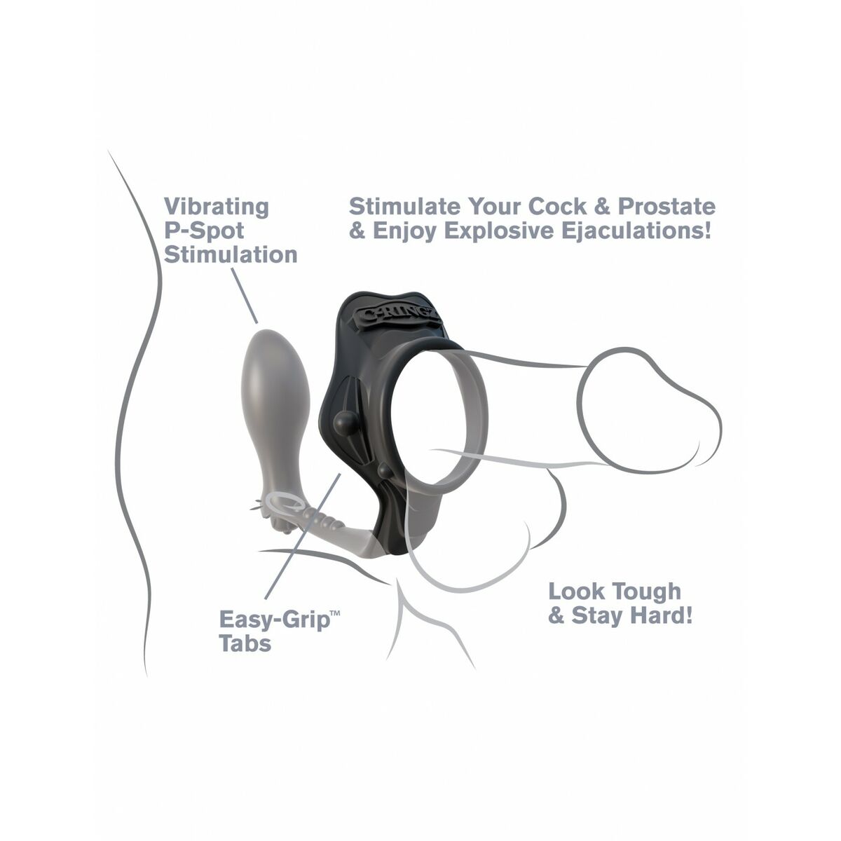 Pierścień Erekcyjny Trójpak Pipedream Czarny