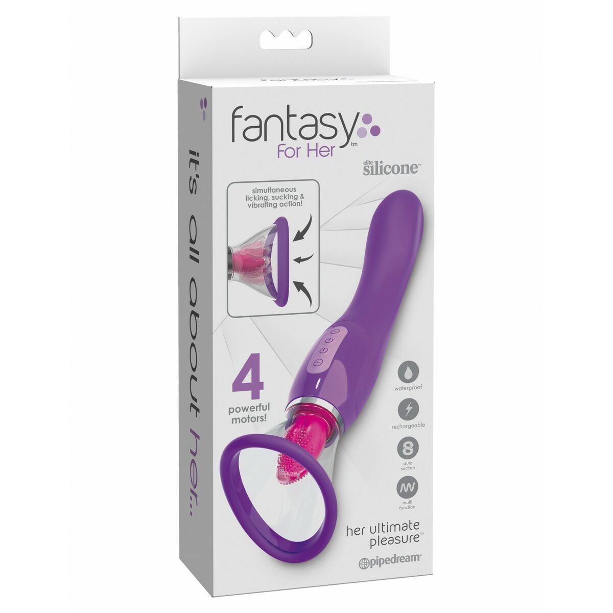 Image secondaire de Vibromasseur Pipedream Fantasy for her Violet