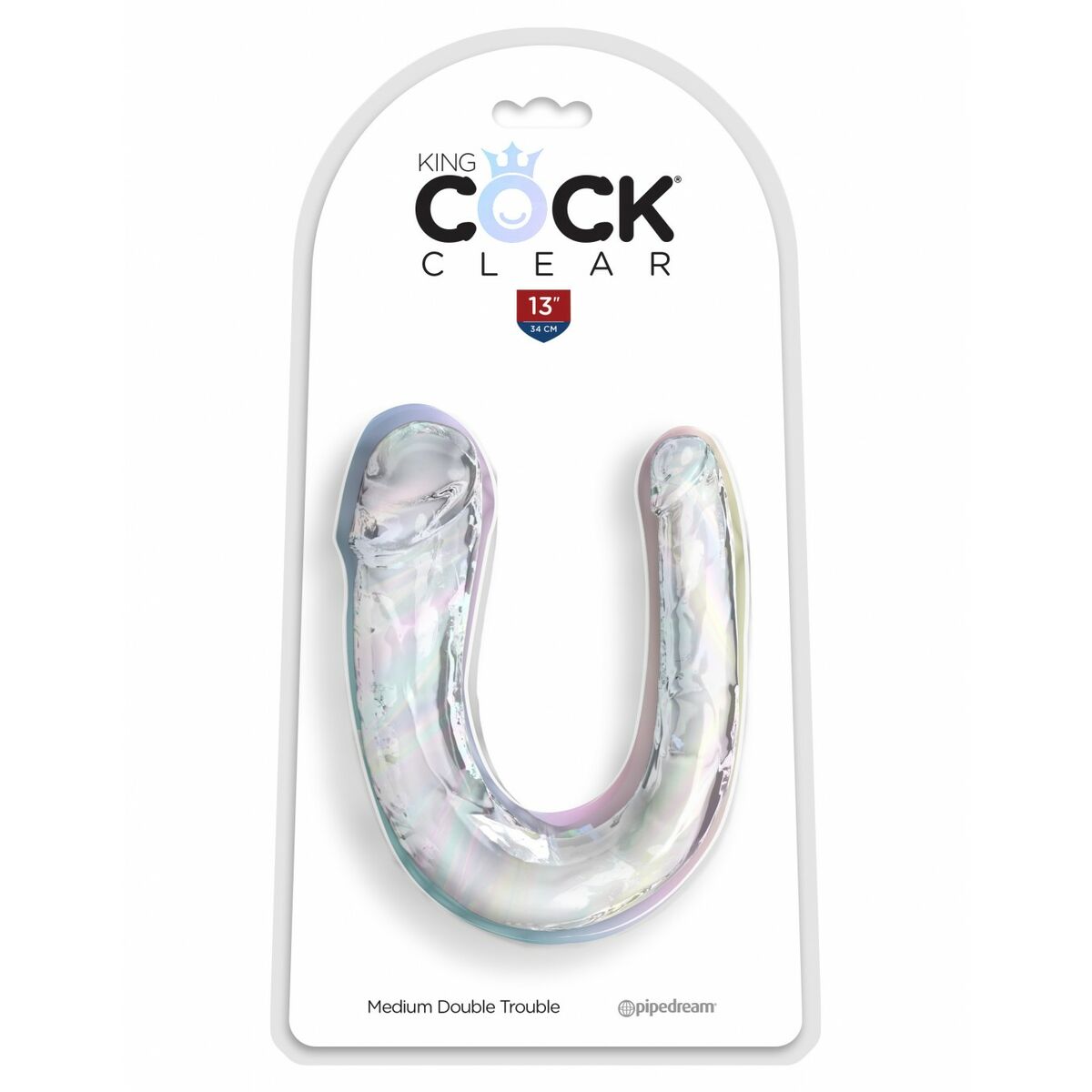 Double Penetration Stroker Pipedream - King Cock Transparent