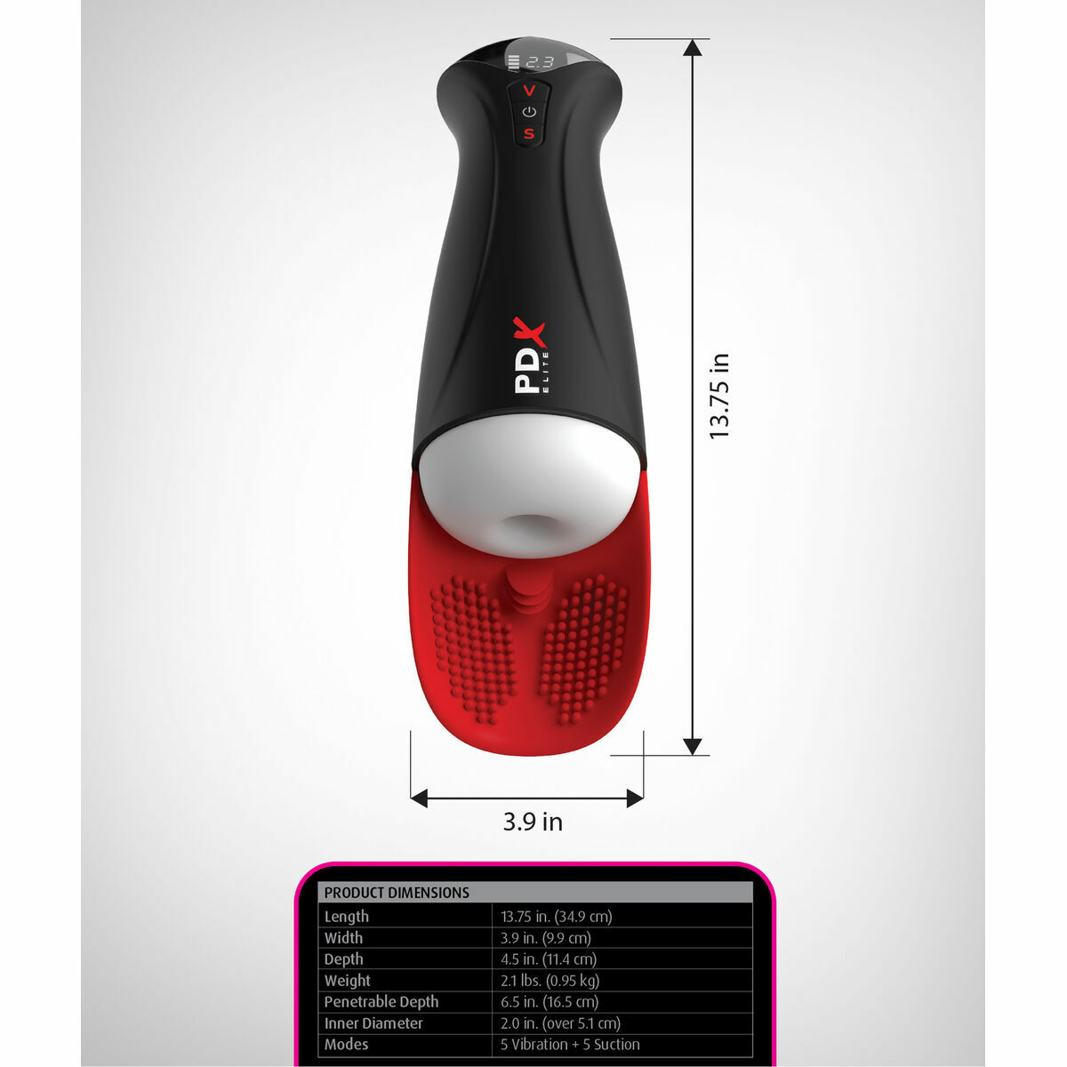 Masturbátor v baterce Endurance Jack Ass Pipedream Fetish Fantasy Series Bílý