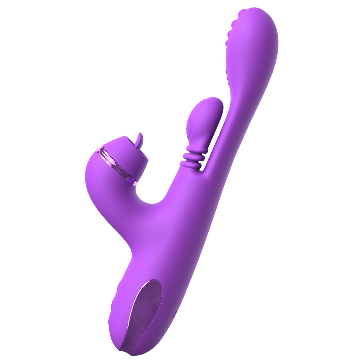 Image secondaire de Vibration de Stimulation Double Pipedream Fantasy for her Violet Pourpre