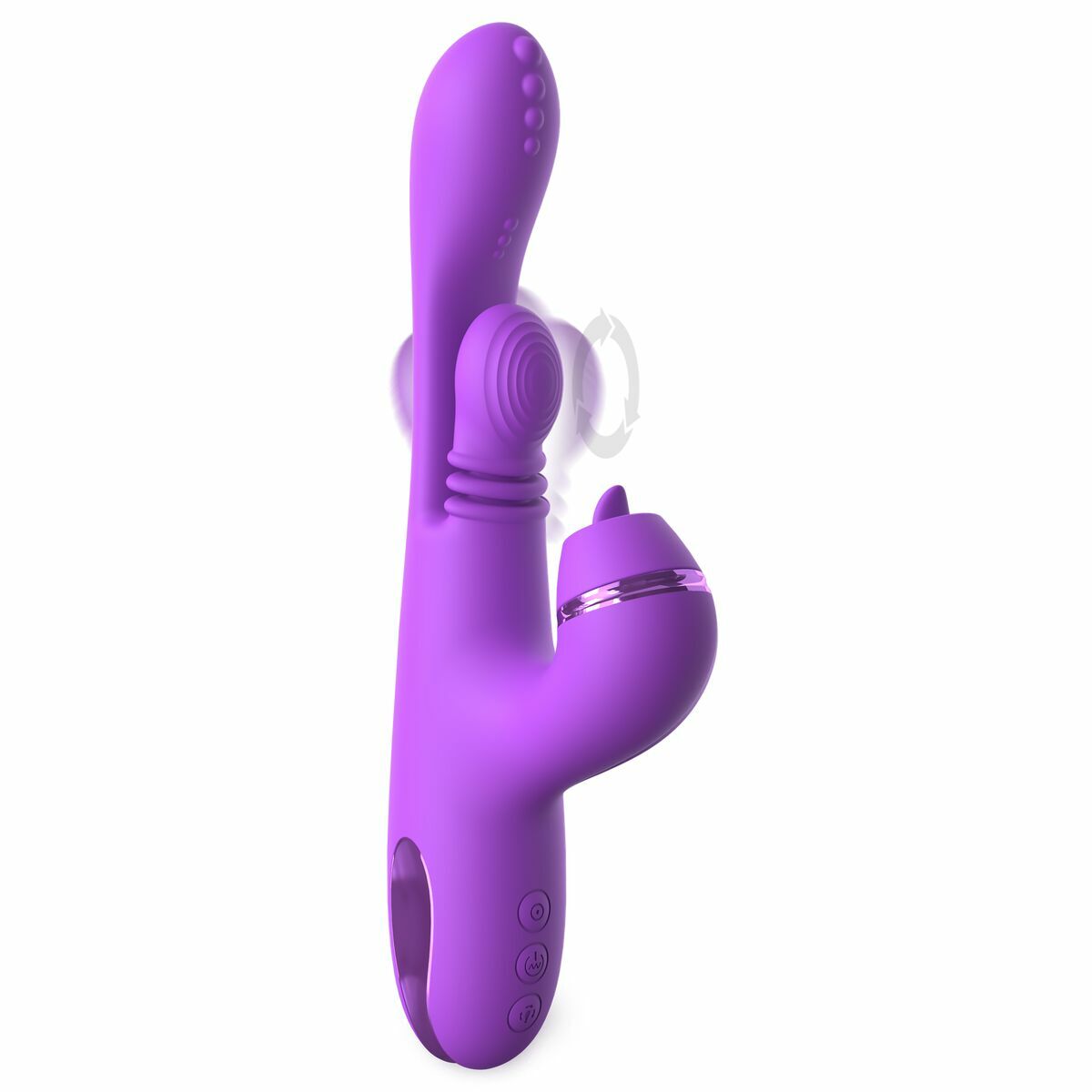 Vibrátor pro dvojici Dual Stimulation Pipedream Fantasy for her Fialový Fialová