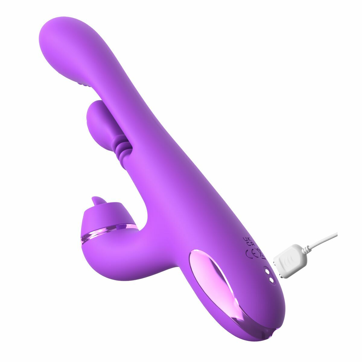 Vibrátor pro dvojici Dual Stimulation Pipedream Fantasy for her Fialový Fialová