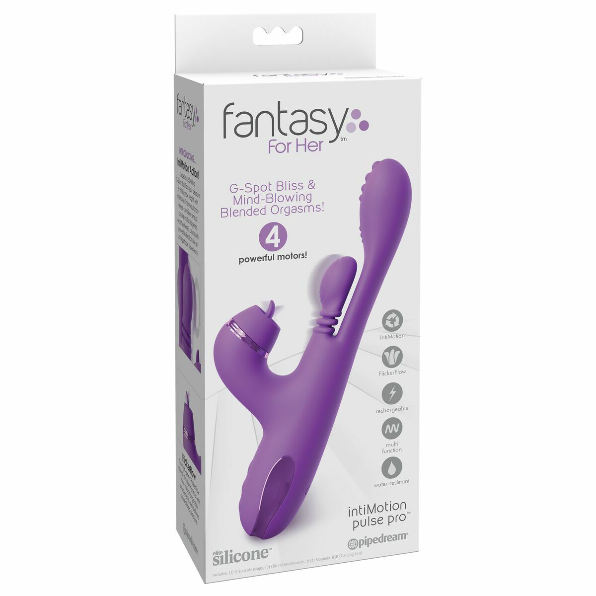 Vibrátor pro dvojici Dual Stimulation Pipedream Fantasy for her Fialový Fialová