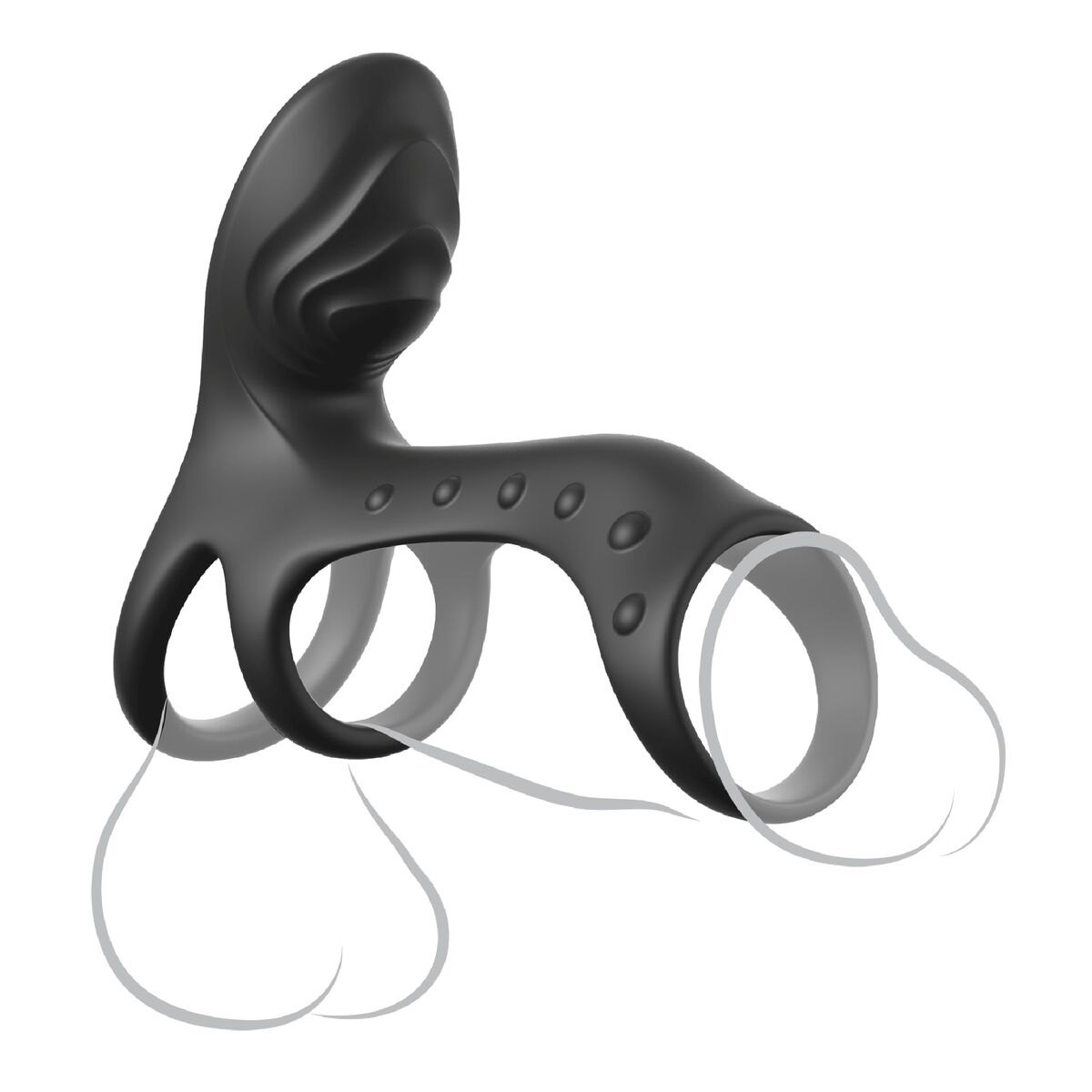 Pierścień Erekcyjny Trójpak Pipedream Fantasy C-Ringz Czarny