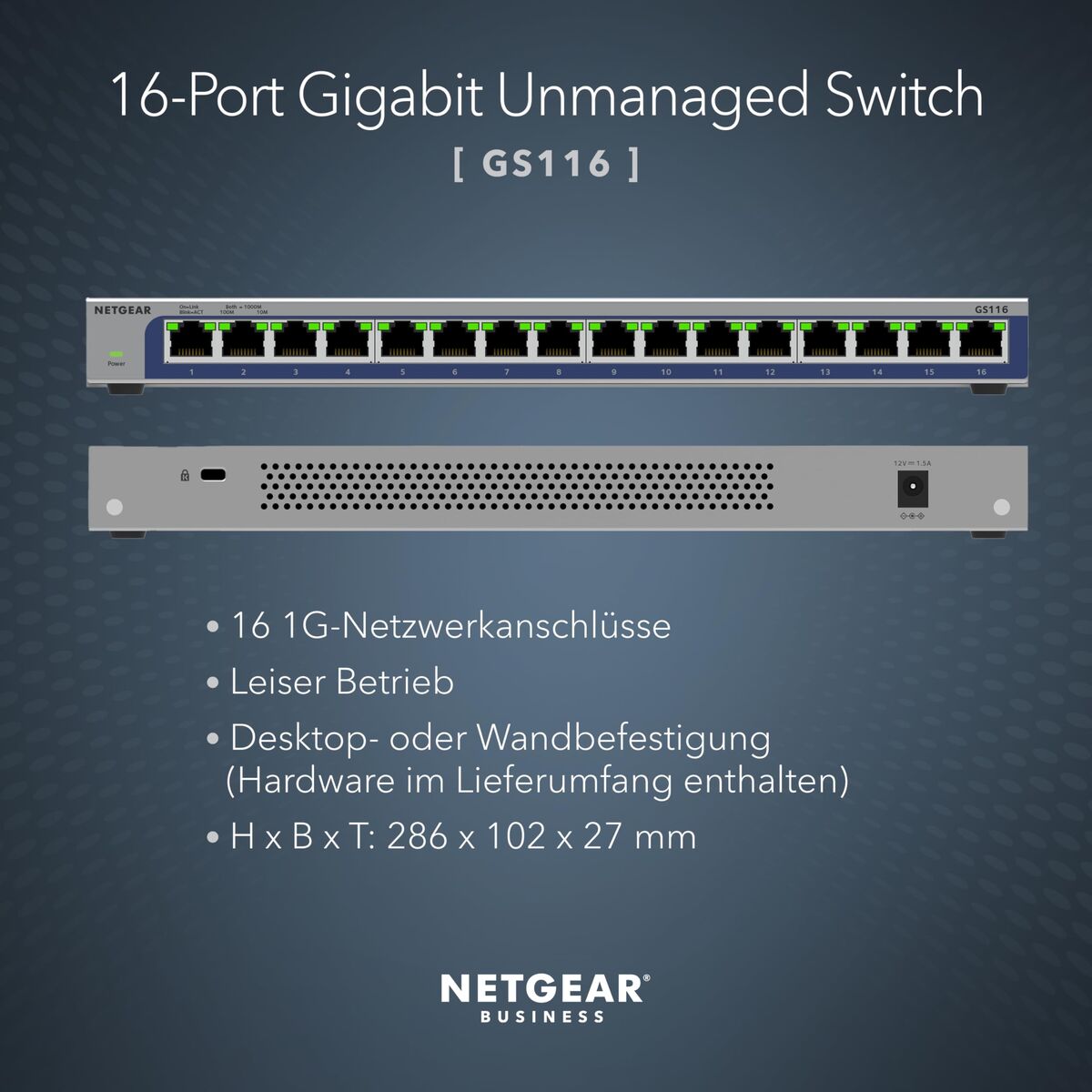 Picture of Switch Netgear GS116-300EUS