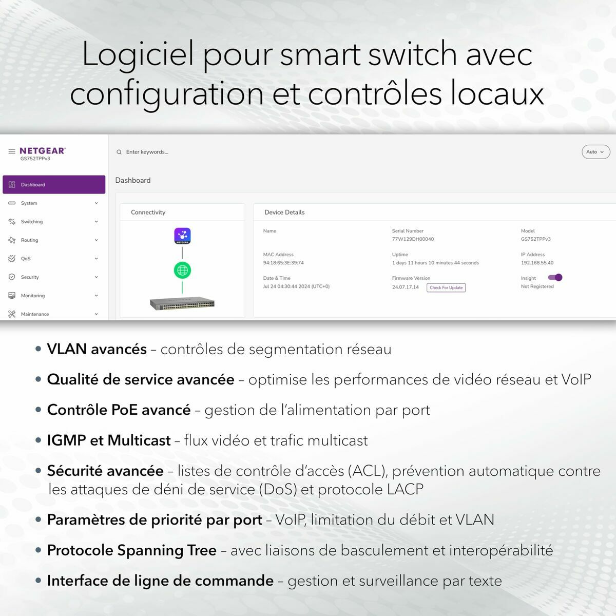 Afbeeldingen van Switch Netgear GS728TXUP-300EUS