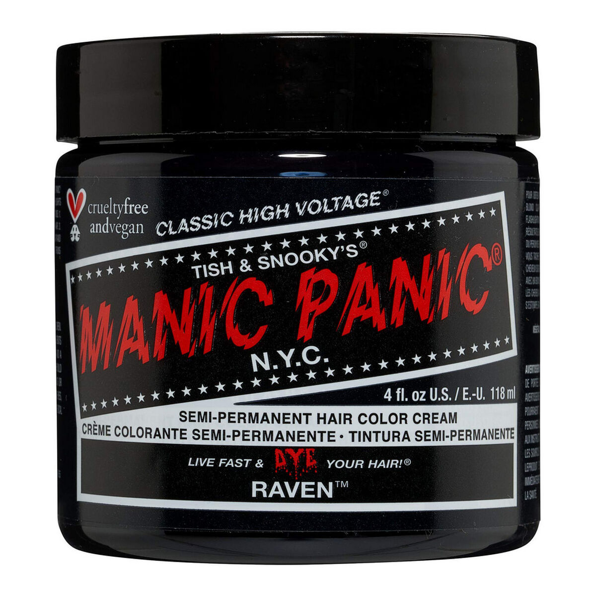 Permanente Kleur Classic Manic Panic ‎HCR 11007 raven (118 ml)