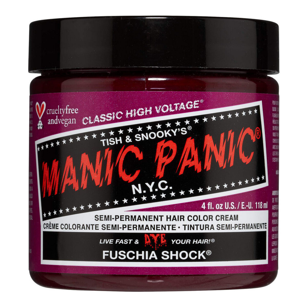 Tinta Permanente Classic Manic Panic ‎HCR 11013 Fuschia Shock (118 ml)
